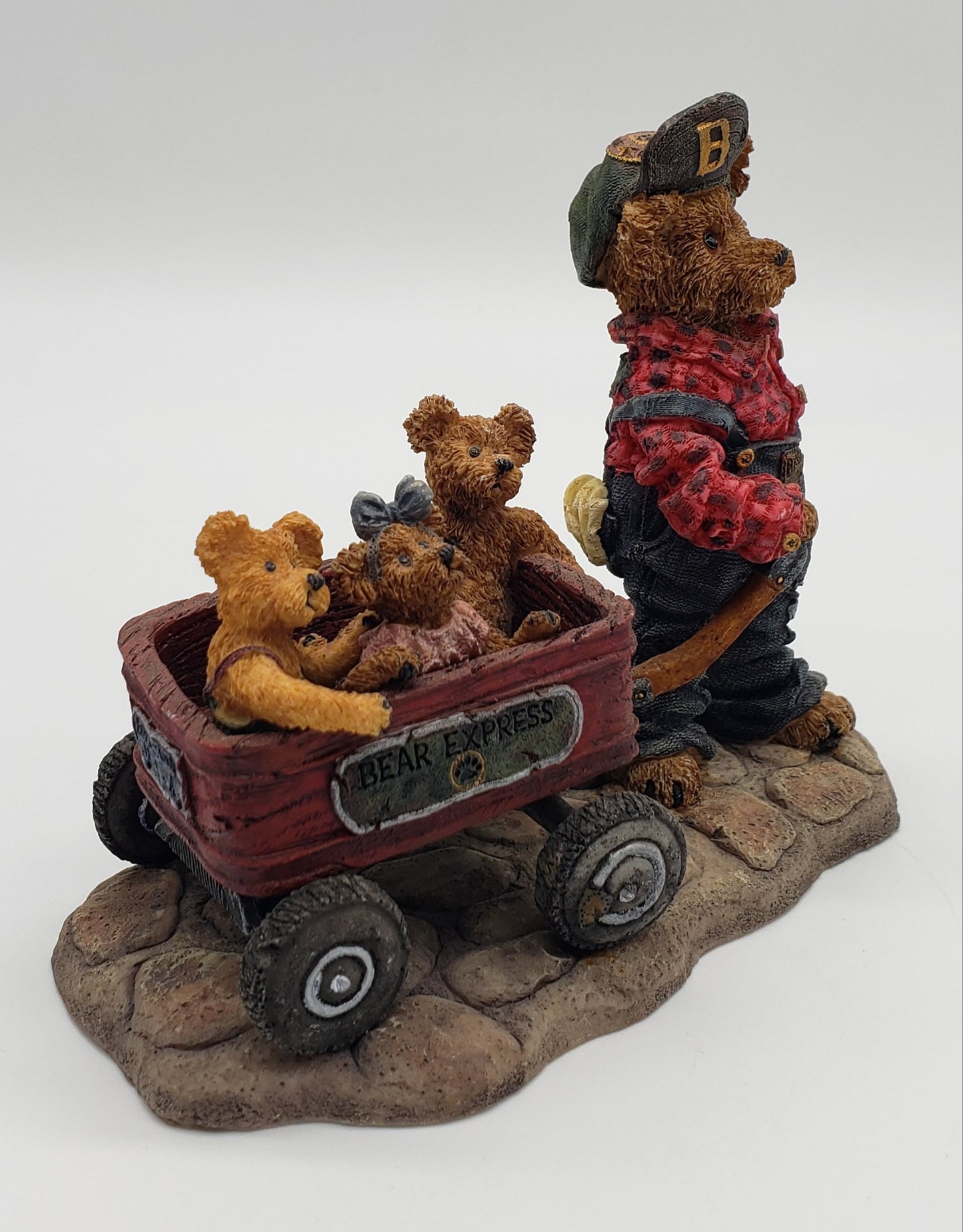 Boyd's bears & friends Bearstone Collection #227727 "Getting There" Wagon