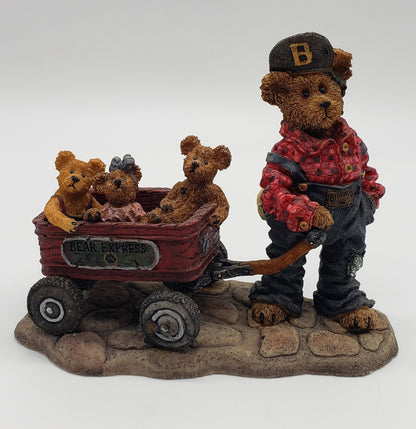 Boyd's bears & friends Bearstone Collection #227727 "Getting There" Wagon