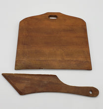 Load image into Gallery viewer, Vintage Oriental Wooden Crumb Dust Pan/Sweeper with Wooden Brush
