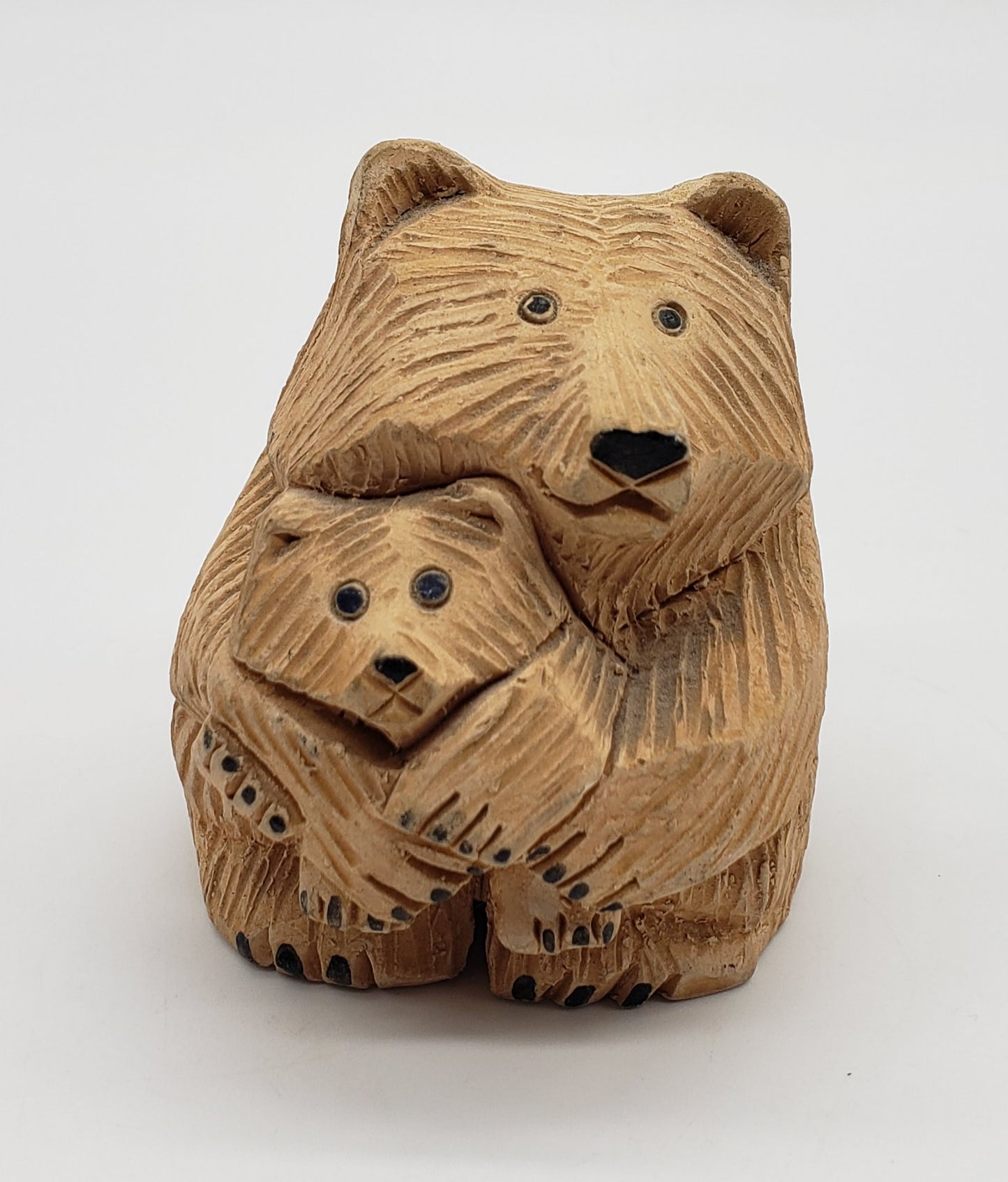 Artesania Rinconada Mama Bear and cub Uruguay Retired AR Figurine