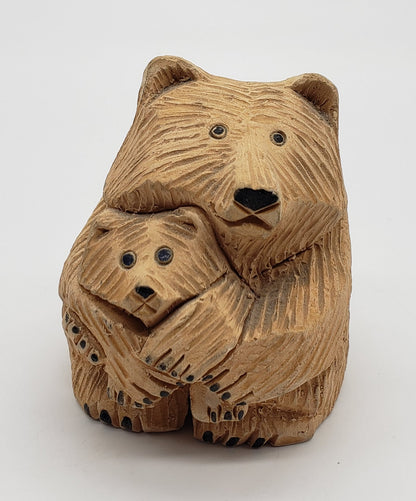 Artesania Rinconada Mama Bear and cub Uruguay Retired AR Figurine