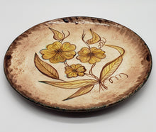 Load image into Gallery viewer, Vintage Hand Painted 60s Hobbyist Ceramic Plate with Flowers
