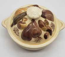 Load image into Gallery viewer, Vintage Ceramic Casserole Dish Vegetable Design

