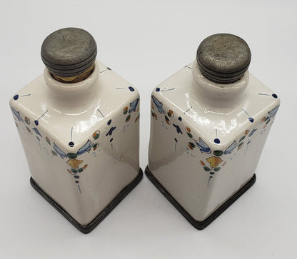 Apothecary Bottles with Cork and Rein Zinn Pewter base