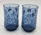 Blue Floral Libbey Juice Glasses