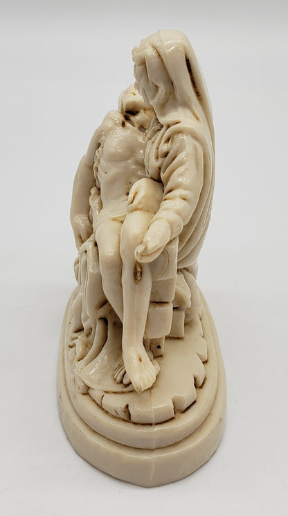 A. Santini Carved Resin La Pieta Statue