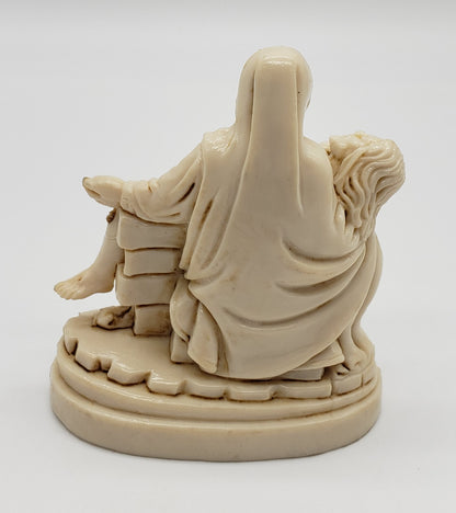 A. Santini Carved Resin La Pieta Statue