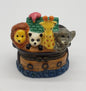 NOAH'S ARK PORCELAIN COLLECTIBLE TRINKET BOX