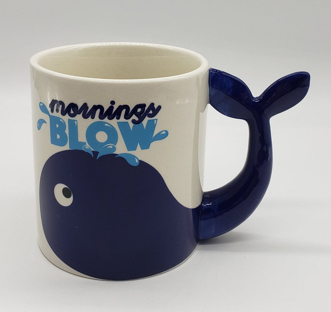 Mornings Blow Whale Mug 20 Oz
