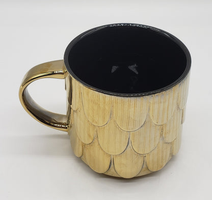 Starbucks gold fish scale coffee mug