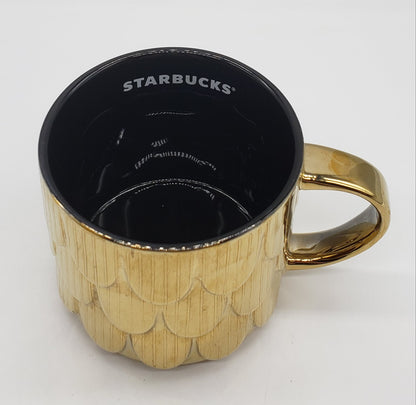 Starbucks gold fish scale coffee mug