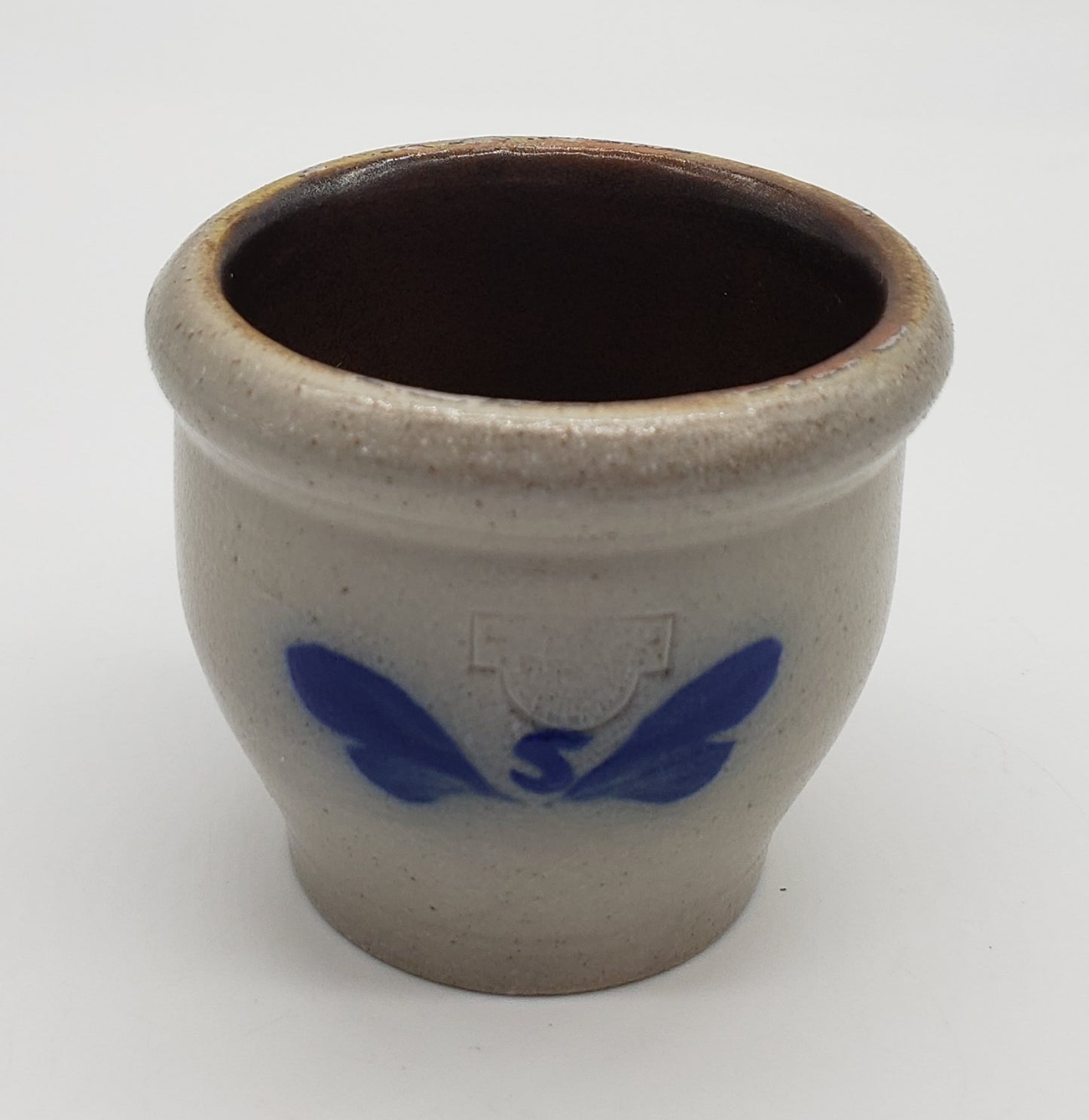 Salmon Falls Stoneware Pottery Pennsylvania Blue Votive Candle Holder