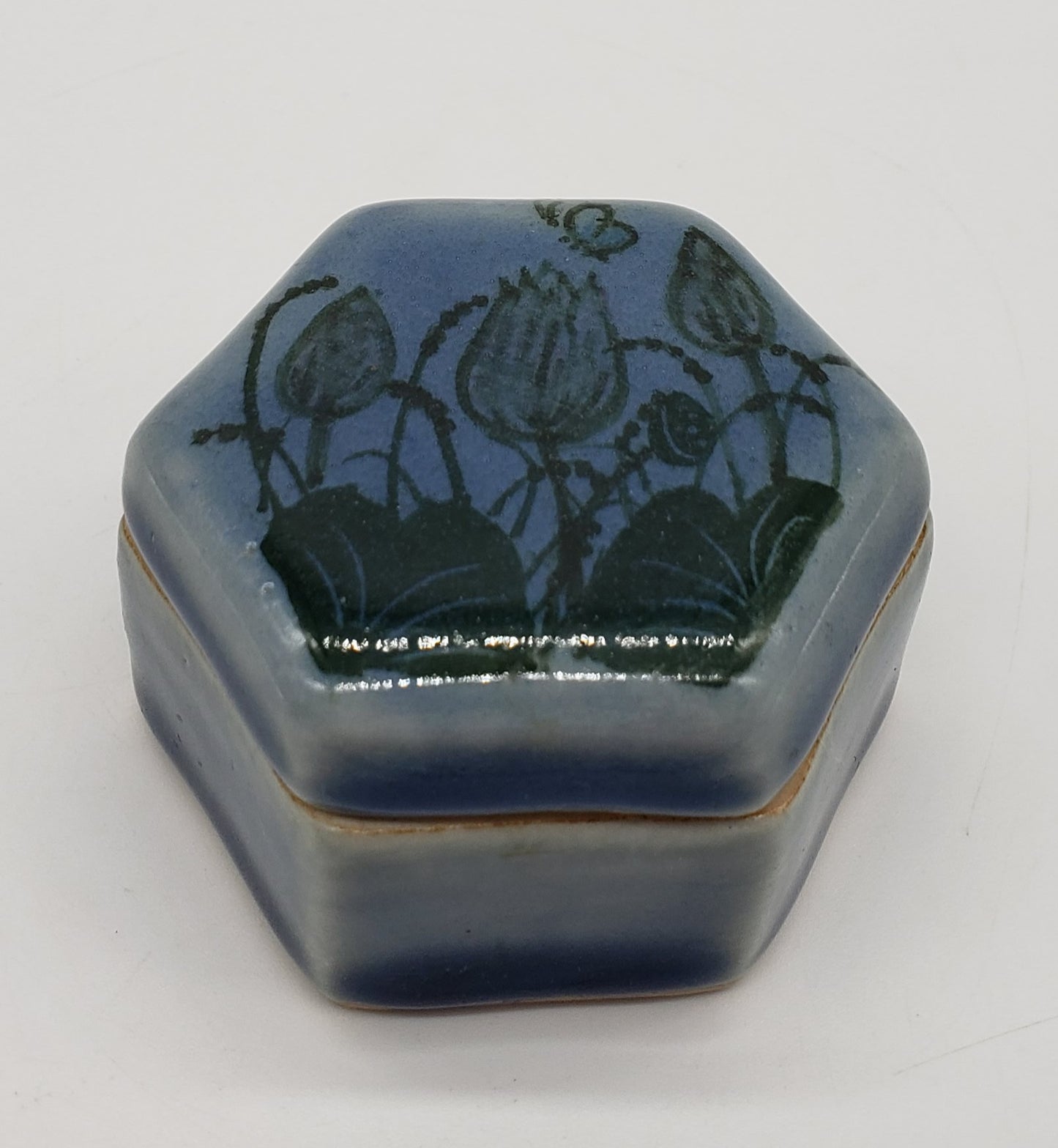 Hexagon Lidded Trinket Box