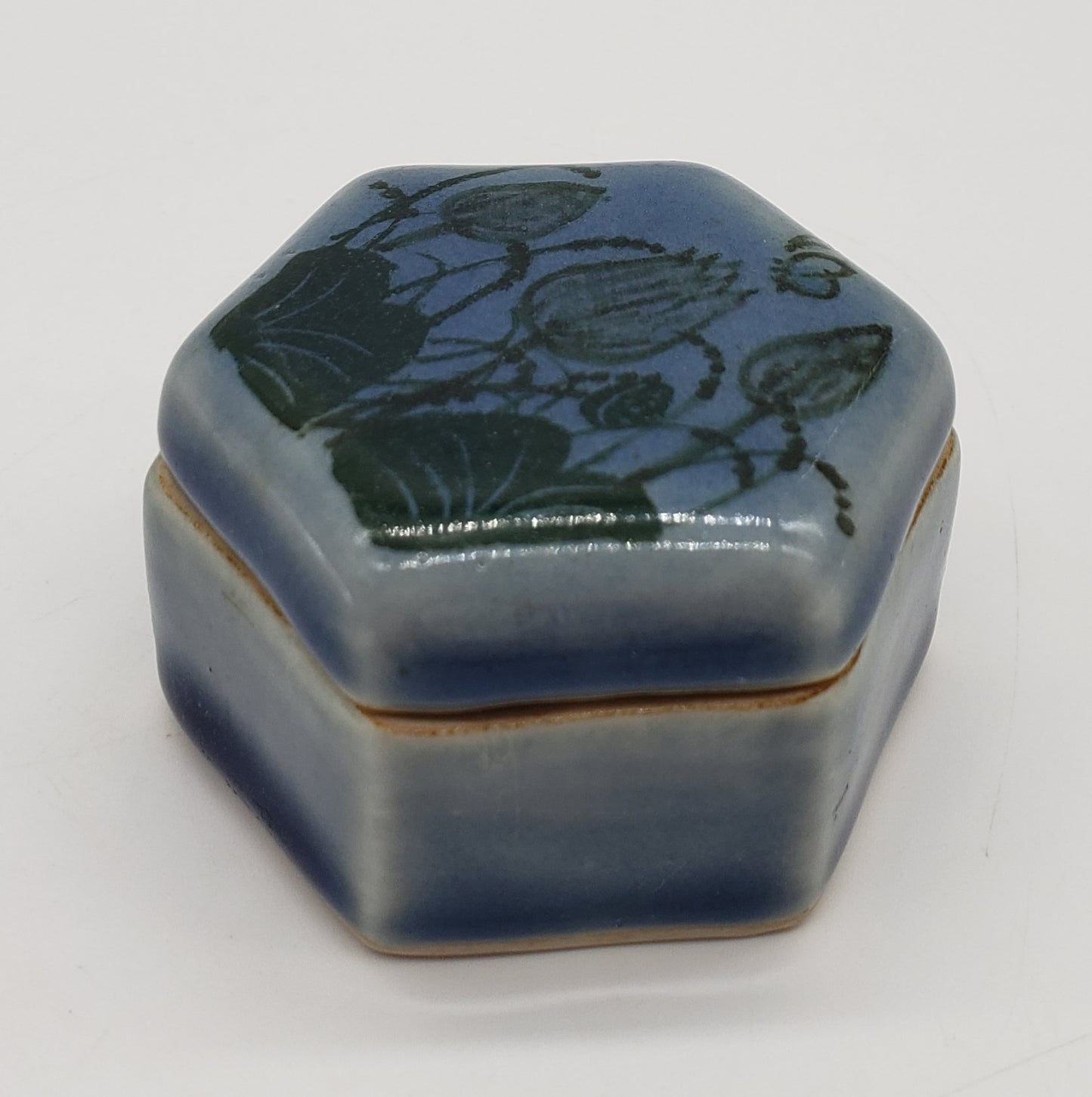 Hexagon Lidded Trinket Box