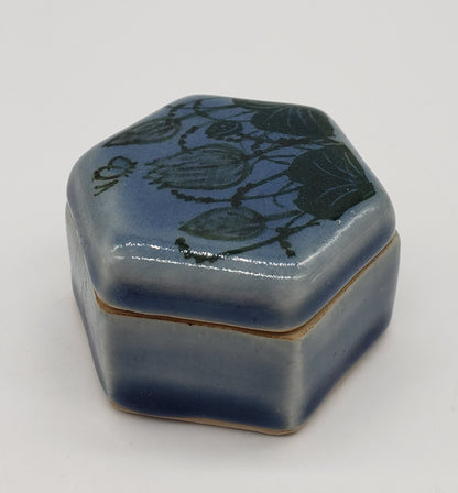 Hexagon Lidded Trinket Box