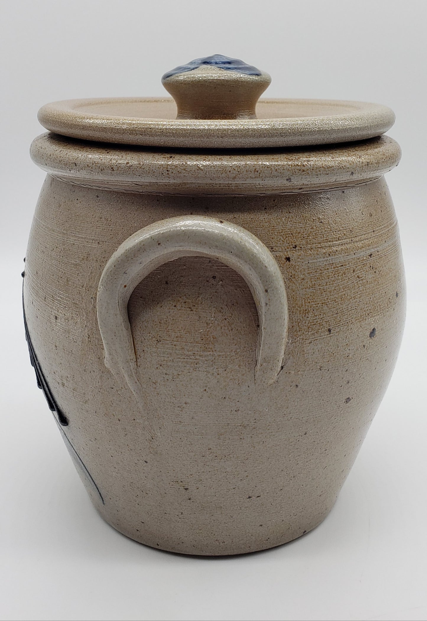 Rockdale Union Stoneware Lidded Crock Jar