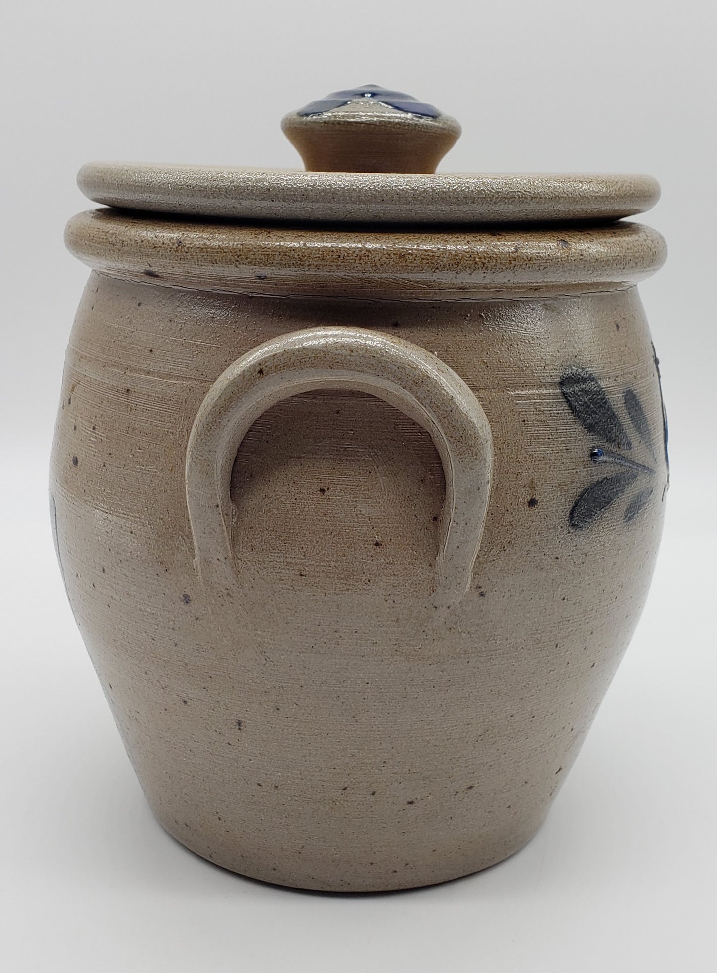 Rockdale Union Stoneware Lidded Crock Jar