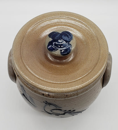 Rockdale Union Stoneware Lidded Crock Jar