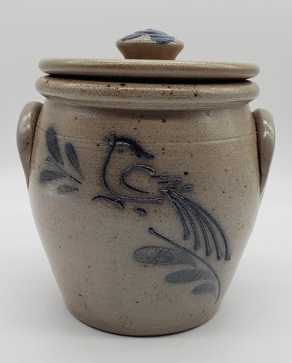 Rockdale Union Stoneware Lidded Crock Jar