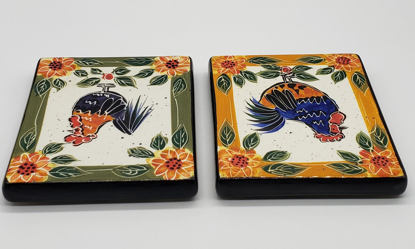 Julie Ueland Rooster / Chicken Ceramic Tiles