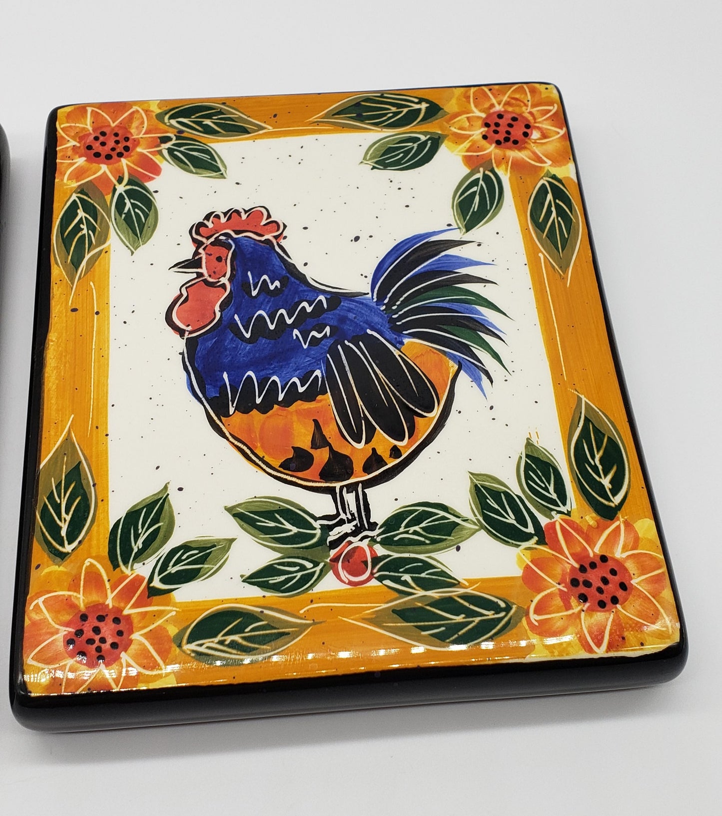 Julie Ueland Rooster / Chicken Ceramic Tiles