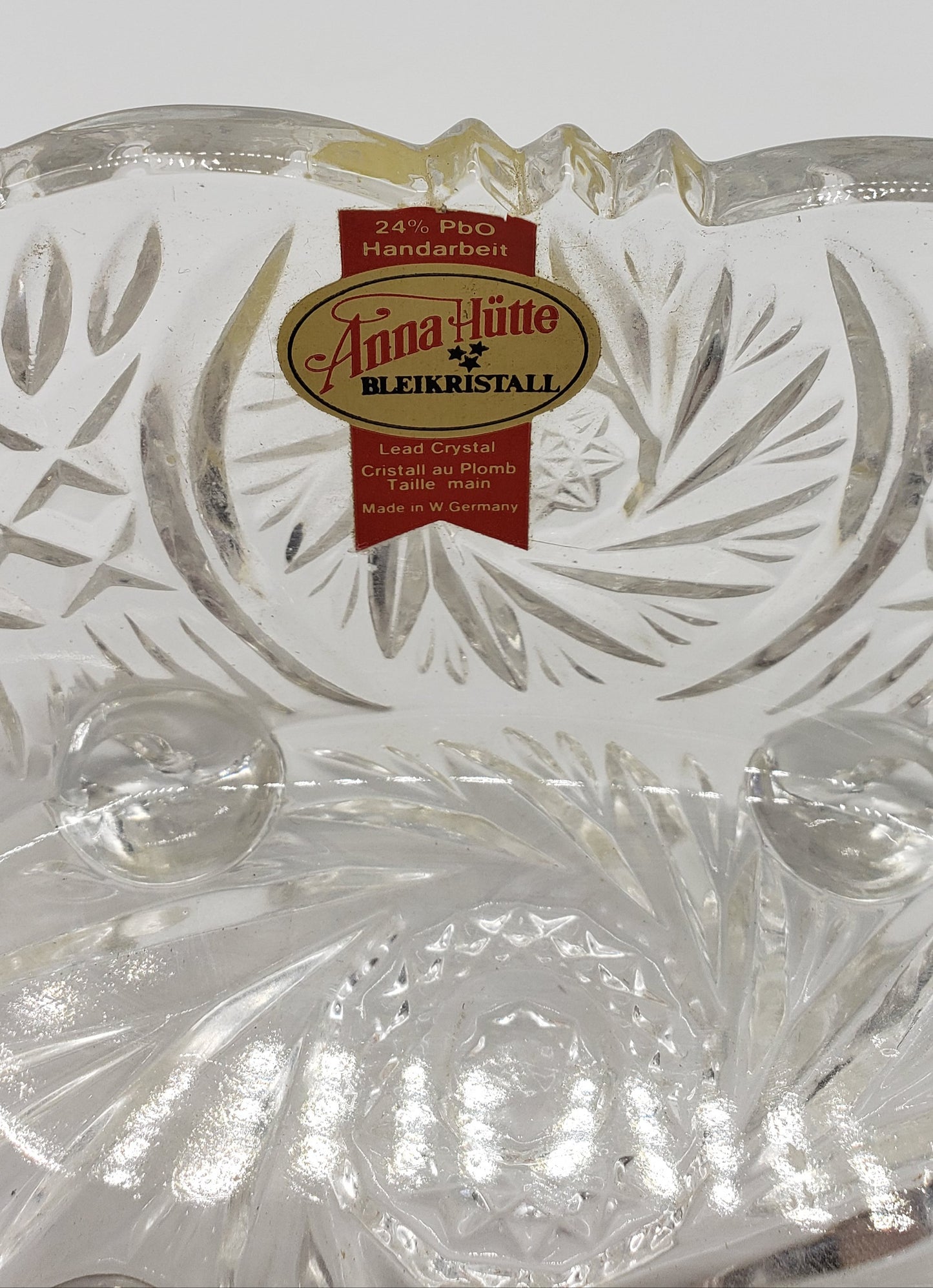 Anna Hutte Bleikristal lead crystal footed dish