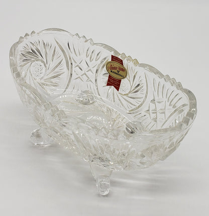 Anna Hutte Bleikristal lead crystal footed dish