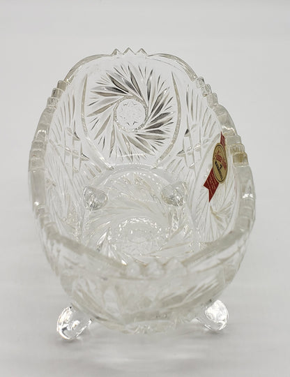 Anna Hutte Bleikristal lead crystal footed dish