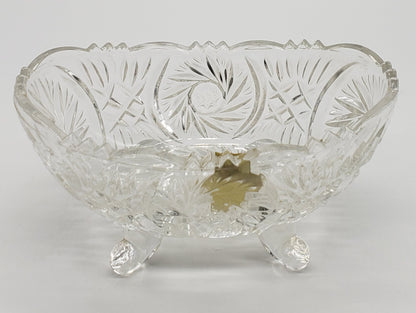 Anna Hutte Bleikristal lead crystal footed dish