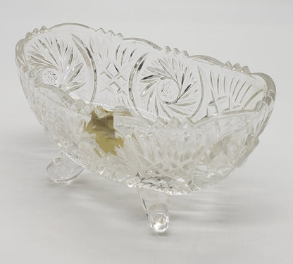 Anna Hutte Bleikristal lead crystal footed dish