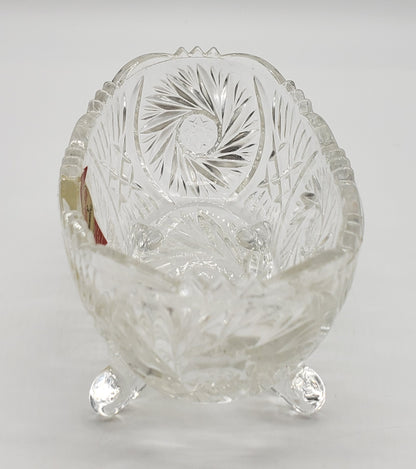 Anna Hutte Bleikristal lead crystal footed dish