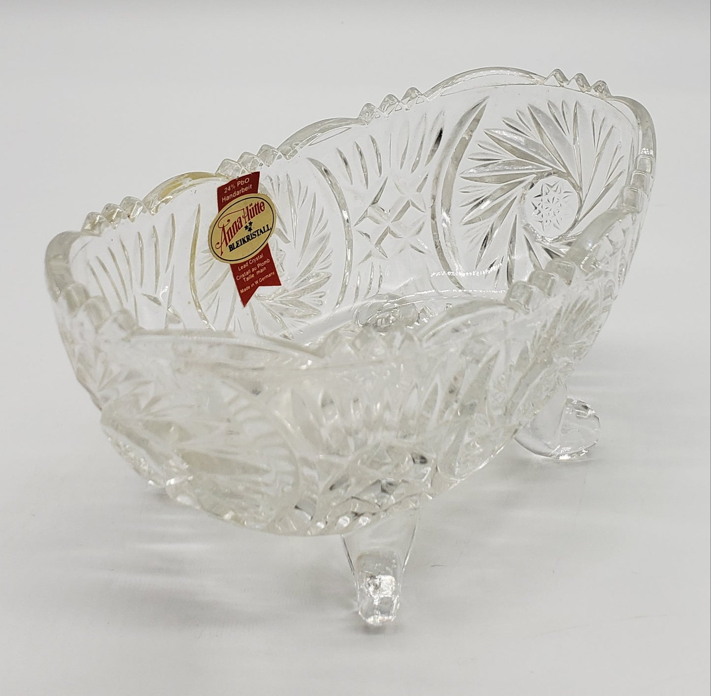 Anna Hutte Bleikristal lead crystal footed dish