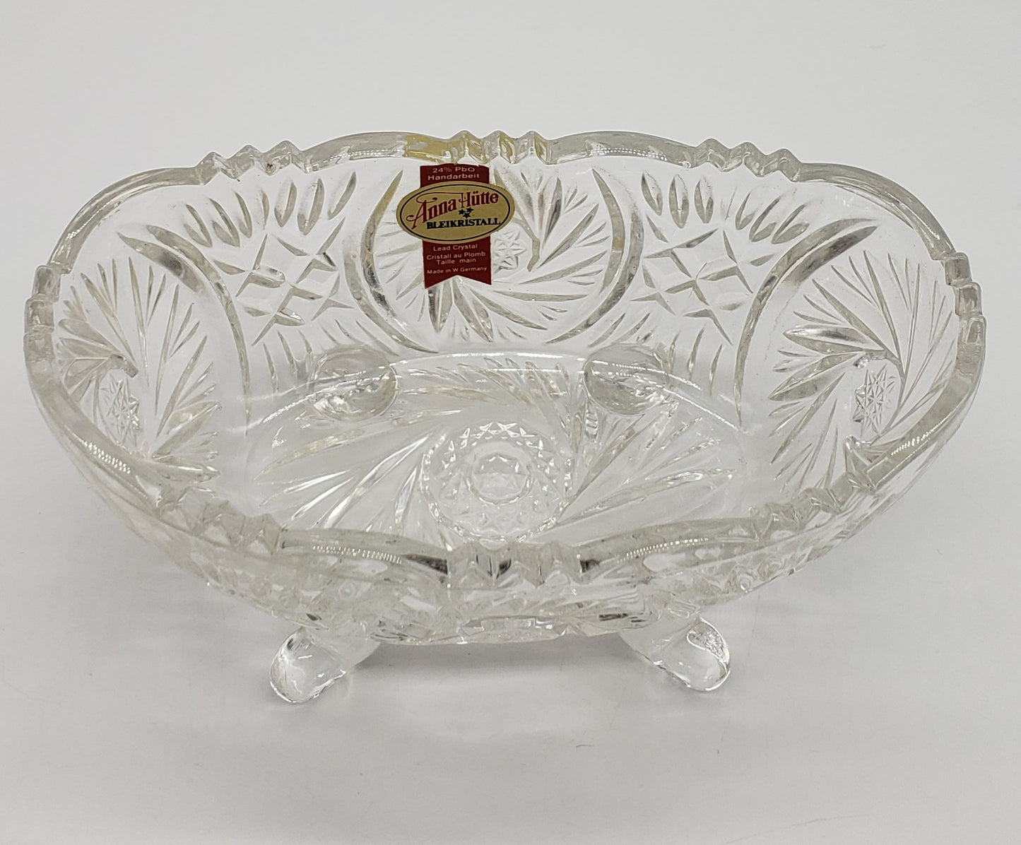 Anna Hutte Bleikristal lead crystal footed dish