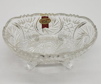 Anna Hutte Bleikristal lead crystal footed dish