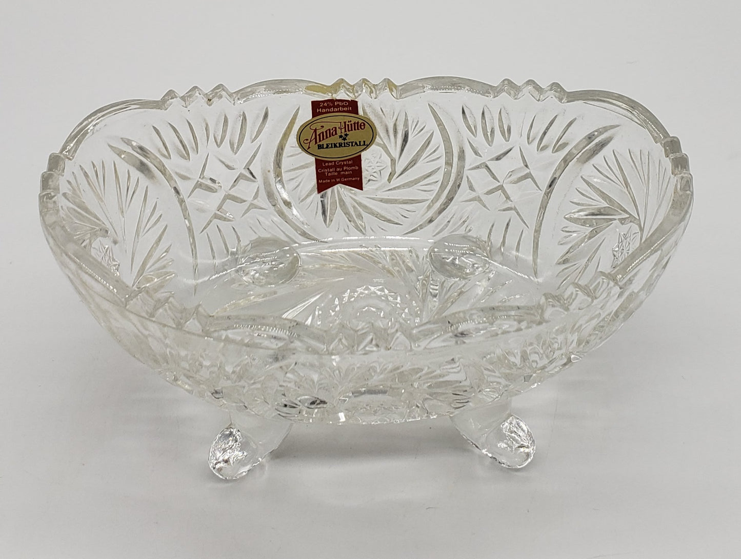 Anna Hutte Bleikristal lead crystal footed dish