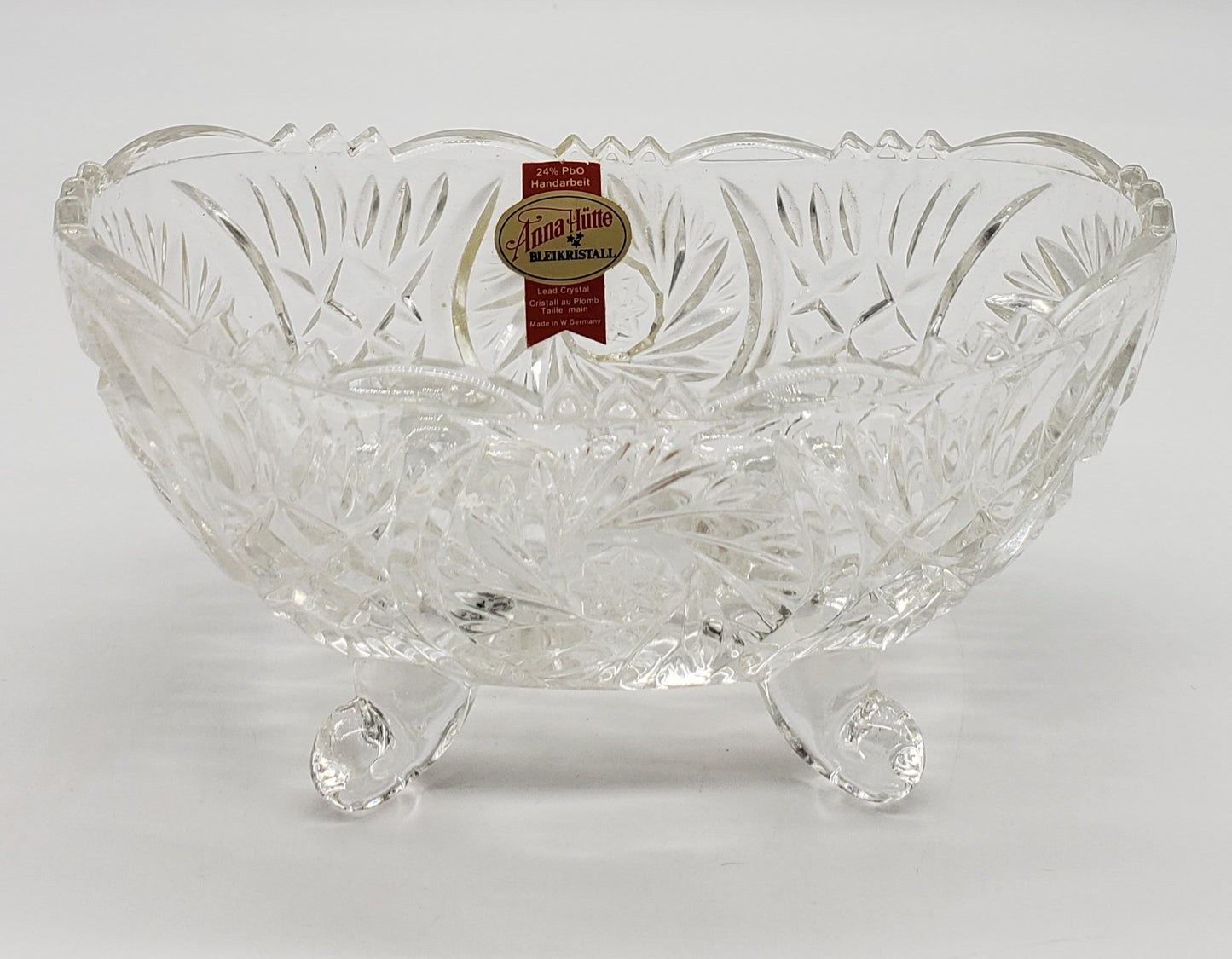 Anna Hutte Bleikristal lead crystal footed dish