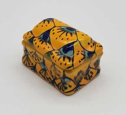 Talavera Pottery Trinket Box Treasure Chest