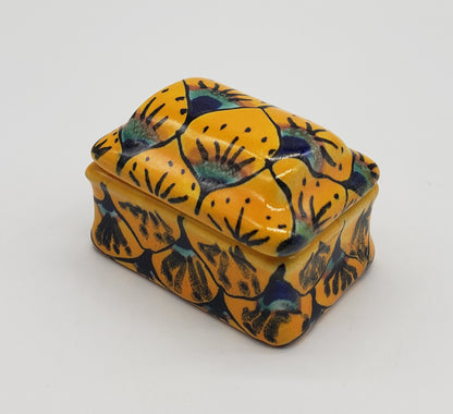 Talavera Pottery Trinket Box Treasure Chest