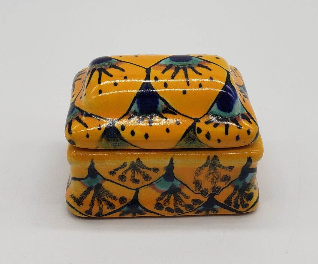 Talavera Pottery Trinket Box Treasure Chest
