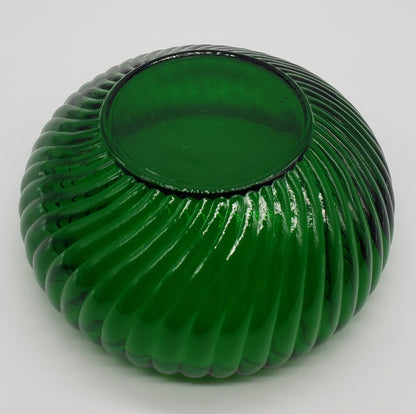 Anchor Hocking Emerald Green Swirl Bowl 6"