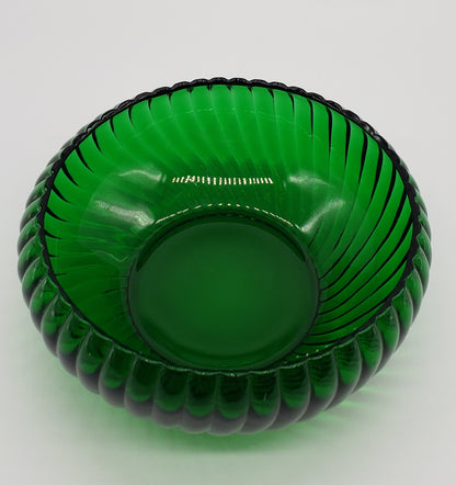 Anchor Hocking Emerald Green Swirl Bowl 6"