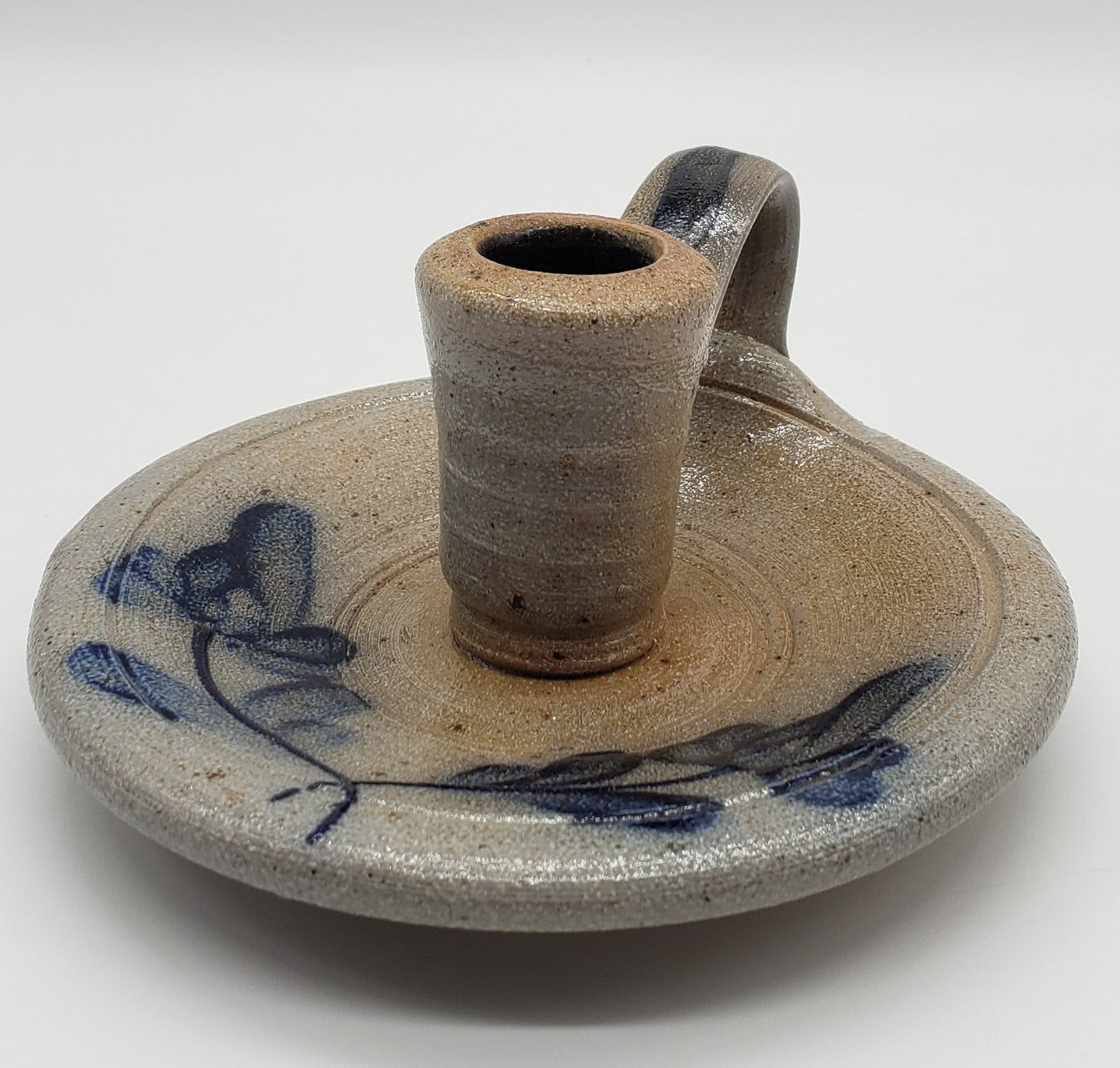 Rowe Pottery Works - Salt Glazed - Chamber Stick - Candle holder