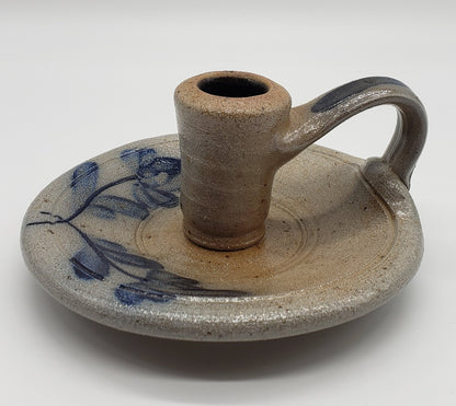 Rowe Pottery Works - Salt Glazed - Chamber Stick - Candle holder