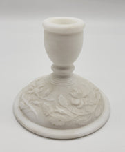 Load image into Gallery viewer, Imperial Glass ROSE Milk Satin Doeskin Single Light Candlesticks Candleholder.
