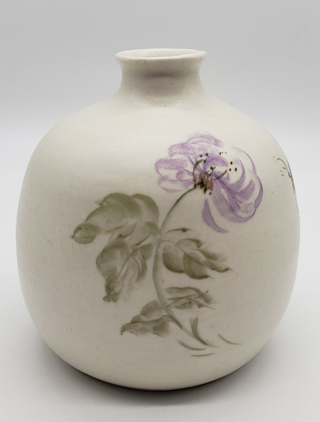 Studio Pottery Vase Hand Painted