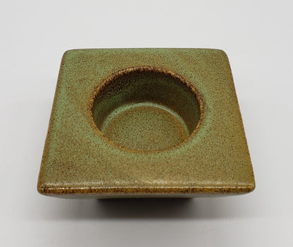 Pottery Votive Candle Holder Block