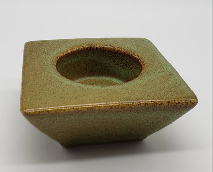 Pottery Votive Candle Holder Block