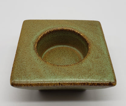 Pottery Votive Candle Holder Block