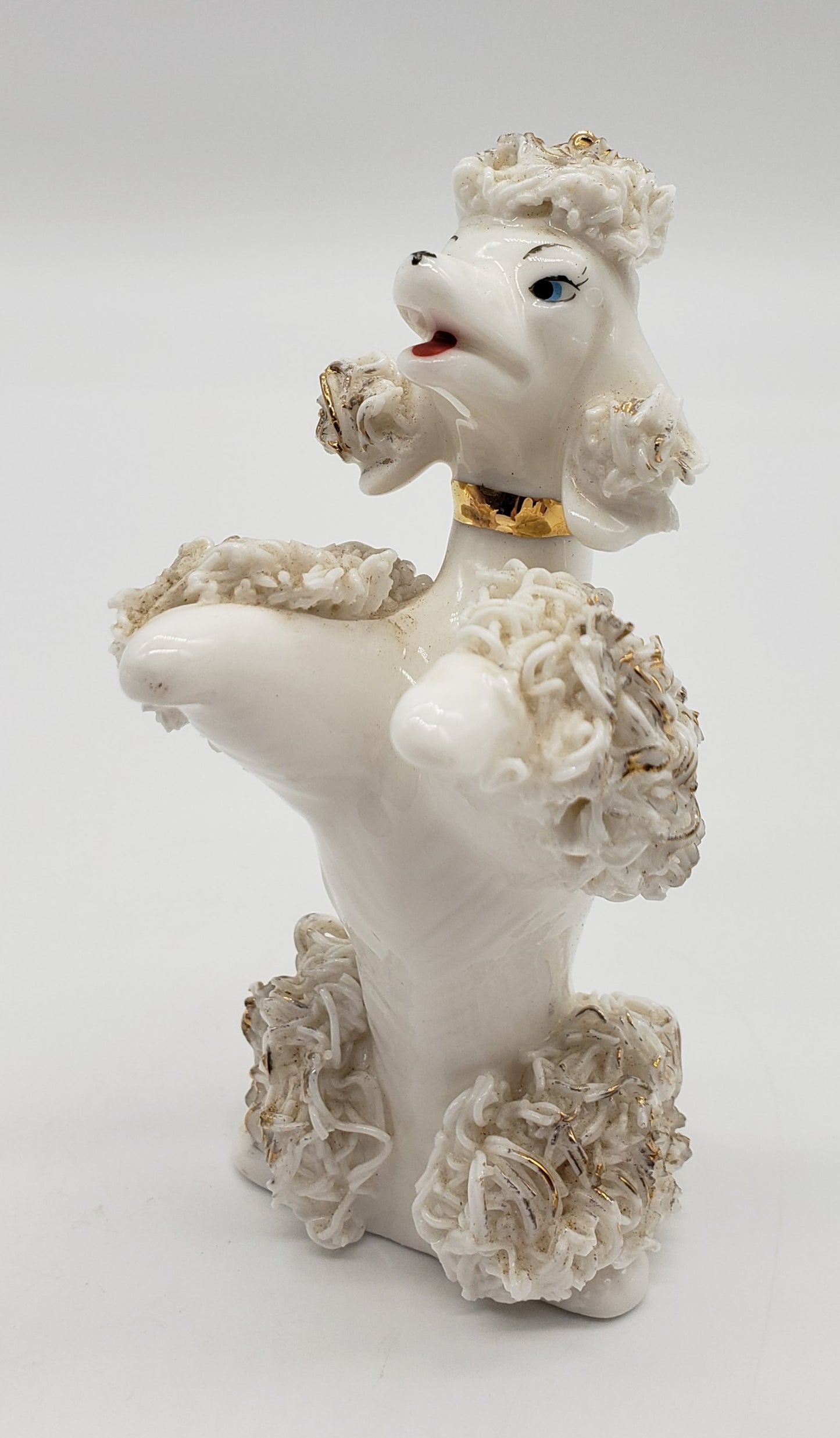 Spaghetti Begging Poodle Figurine