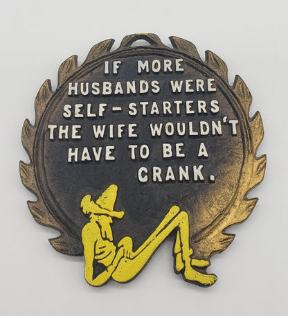 Funny Saying Hillbilly Cast Metal Trivet